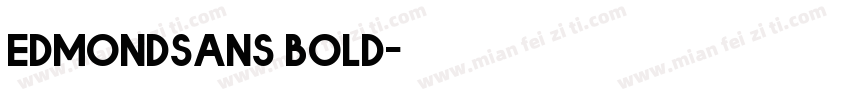 Edmondsans bold字体转换